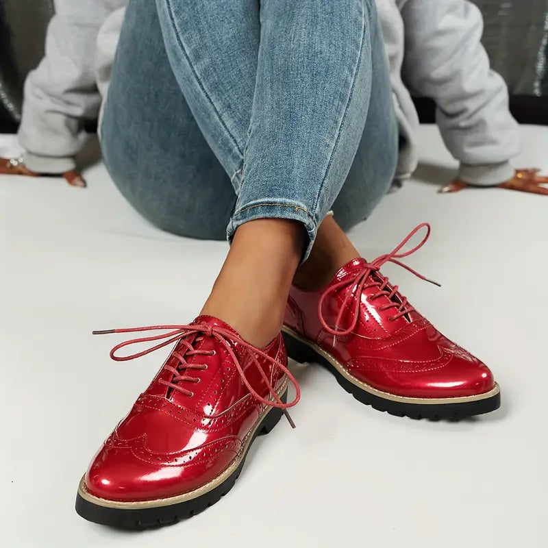 Ninette – Zapatos de piel brillante