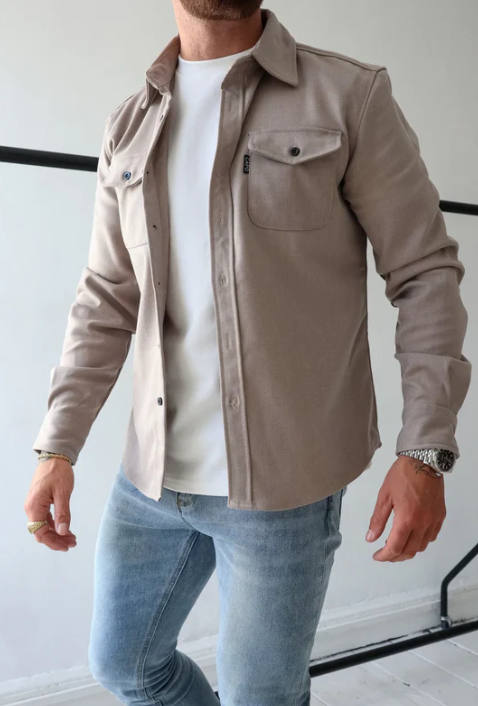 Gabriel - Chaqueta camisera con tapeta de botones