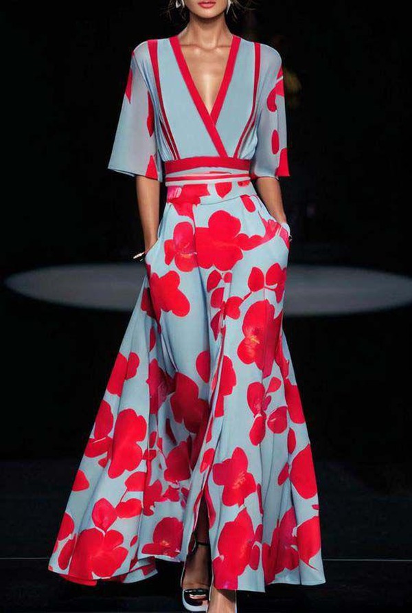 Elegante vestido con mangas