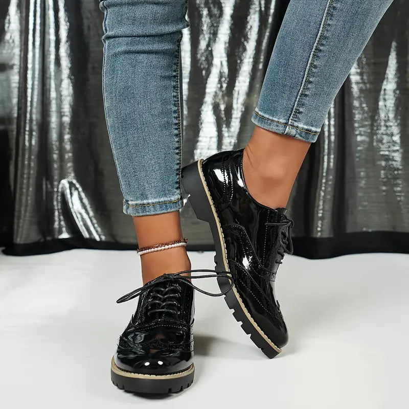 Ninette – Zapatos de piel brillante