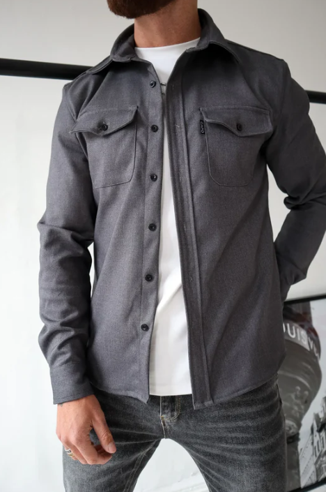 Gabriel - Chaqueta camisera con tapeta de botones