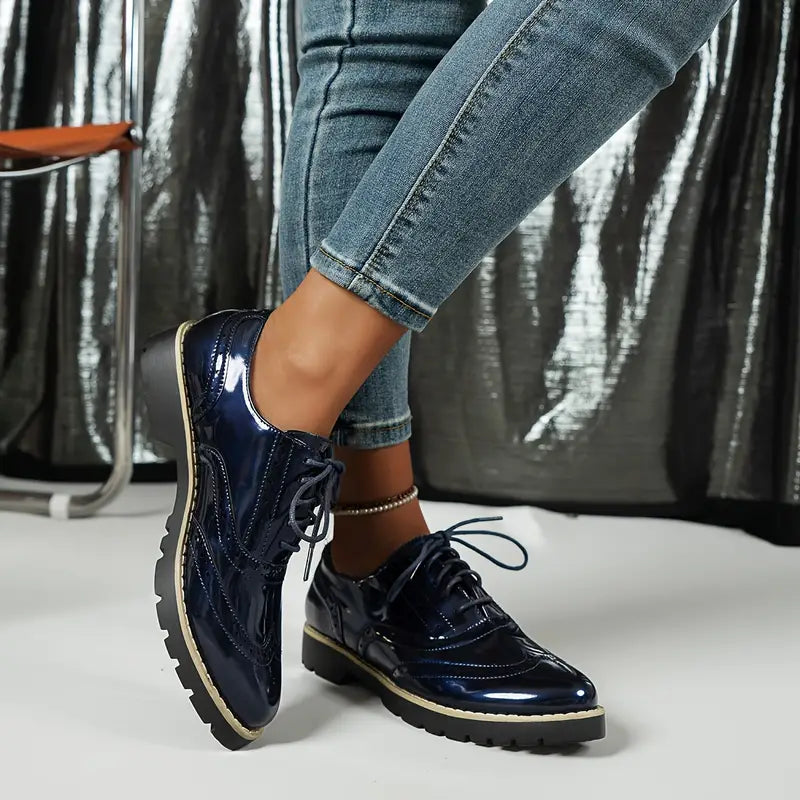 Ninette – Zapatos de piel brillante