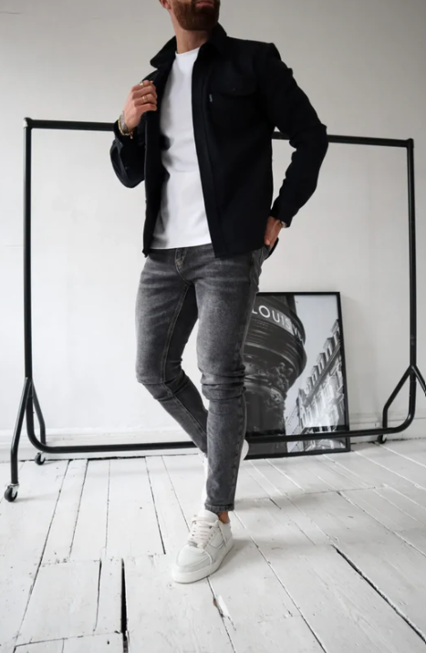 Gabriel - Chaqueta camisera con tapeta de botones
