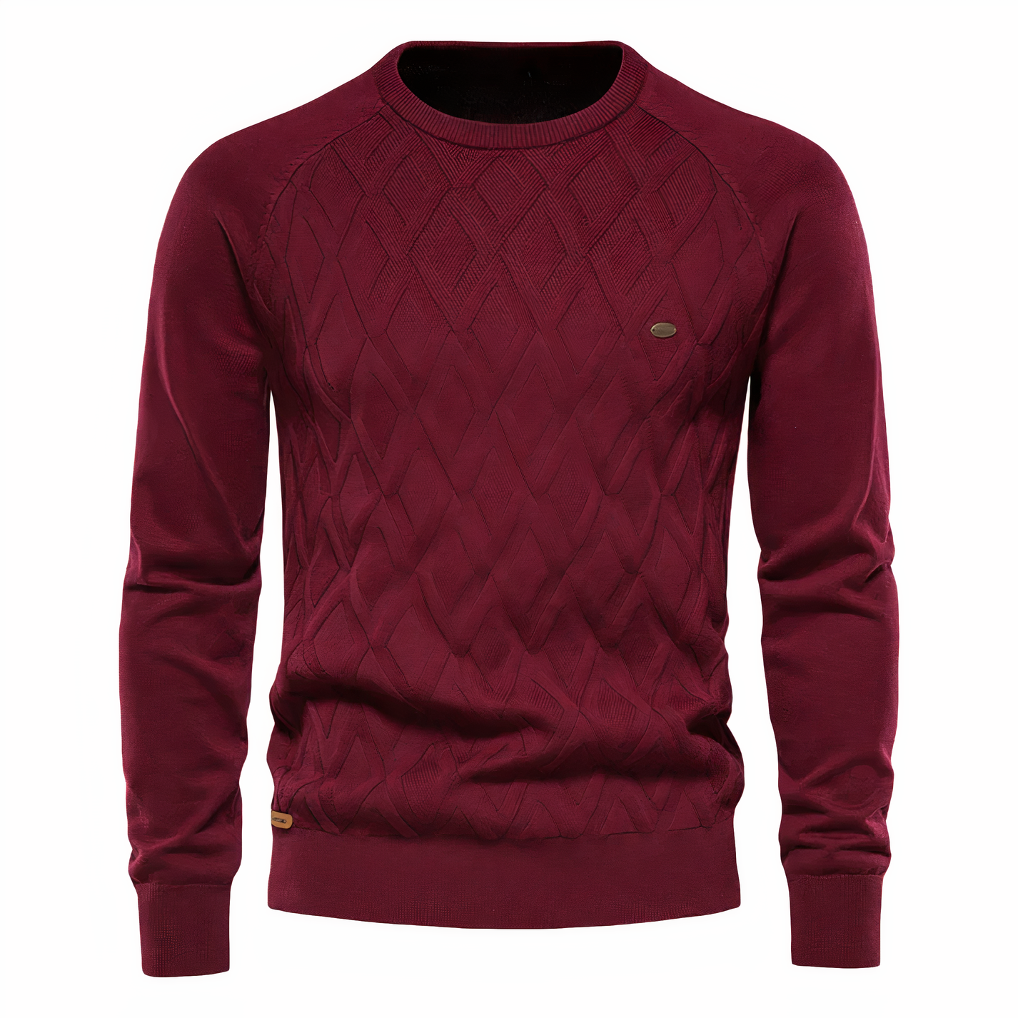 Jersey de punto con rombos para hombre - Adam