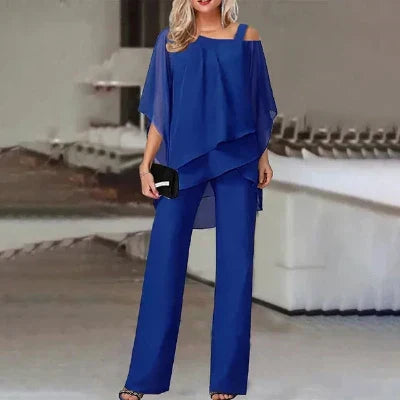 Alaine – Elegante conjunto de gasa de dos piezas