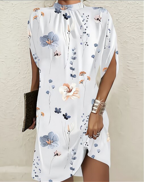 CIELO - Vestido de moda con mangas murciélag