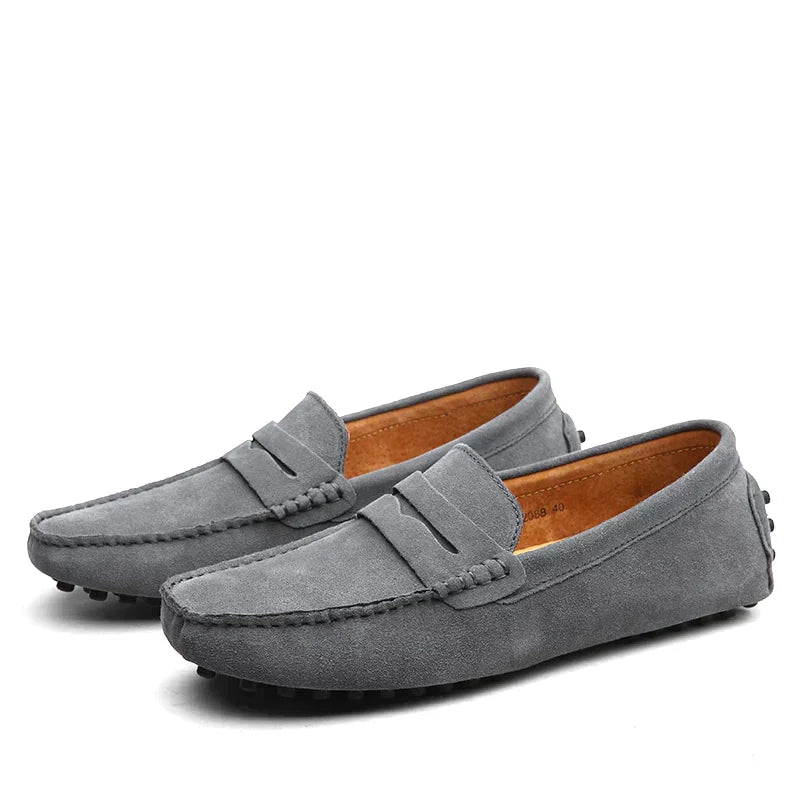 HUGO - Mocasines de ante estilo italian