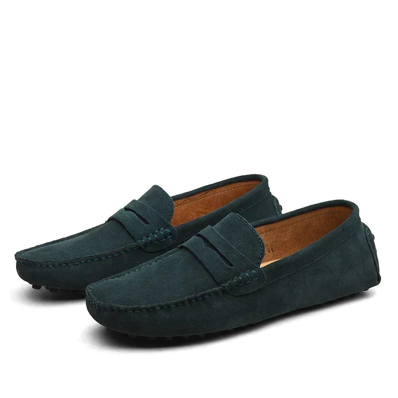 HUGO - Mocasines de ante estilo italian