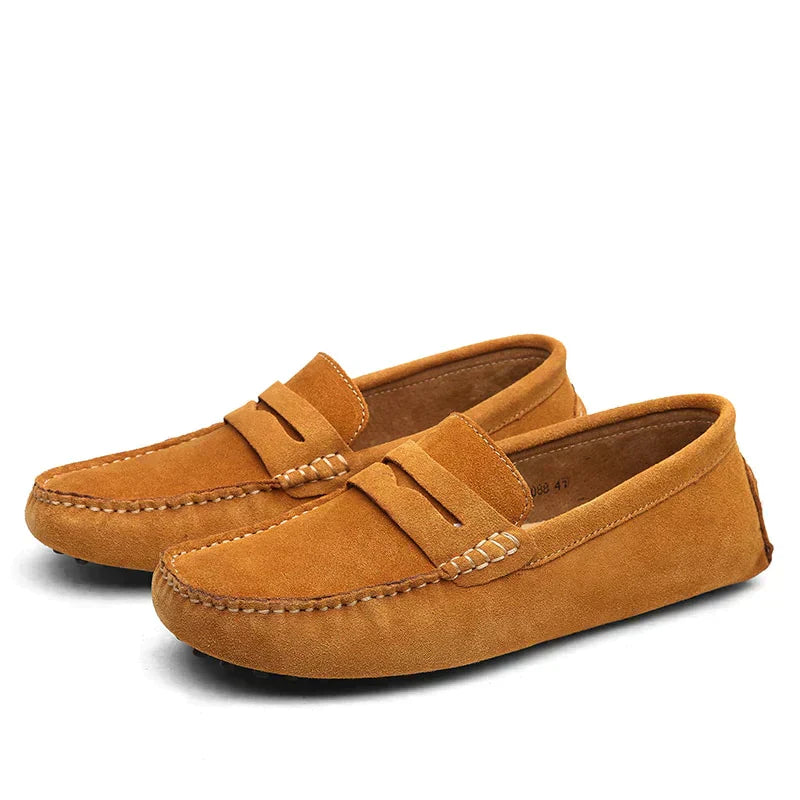 HUGO - Mocasines de ante estilo italian