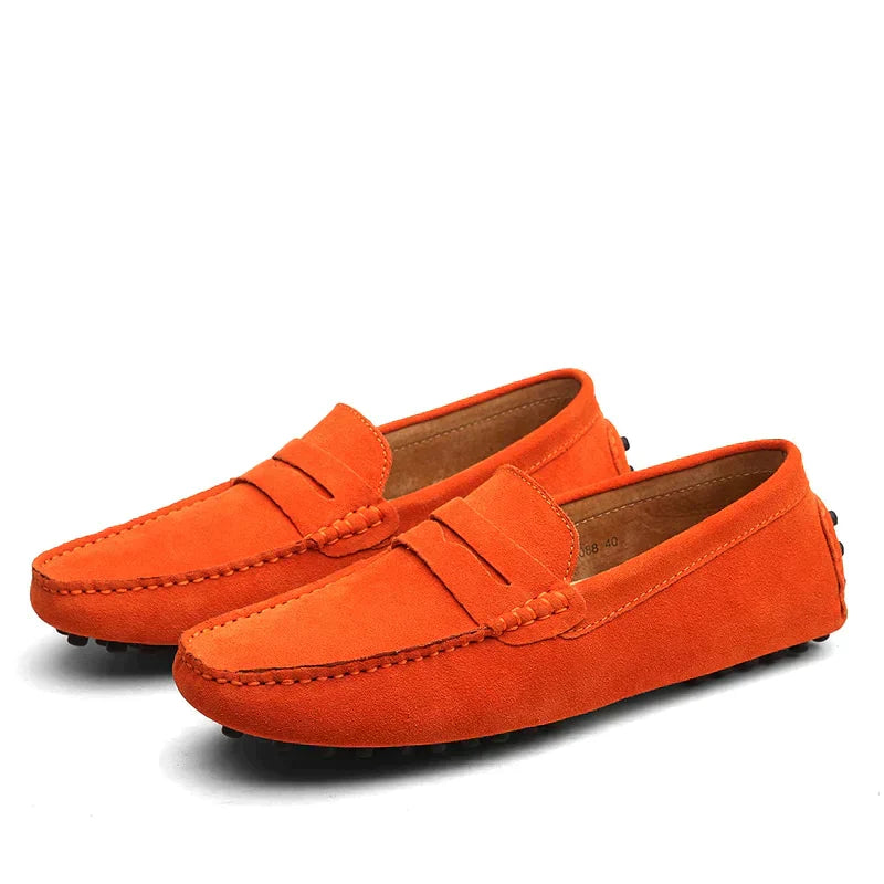 HUGO - Mocasines de ante estilo italian