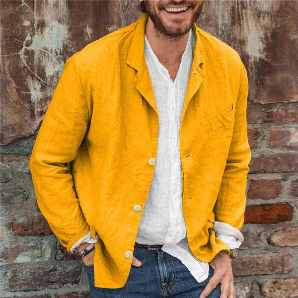 JORDI - Chaqueta de algodón y lin