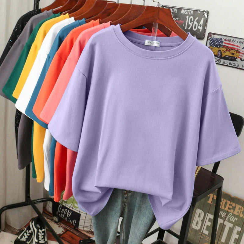 Rhoswen – Camiseta oversize de algodón