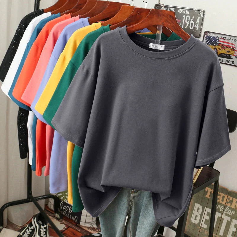 Rhoswen – Camiseta oversize de algodón