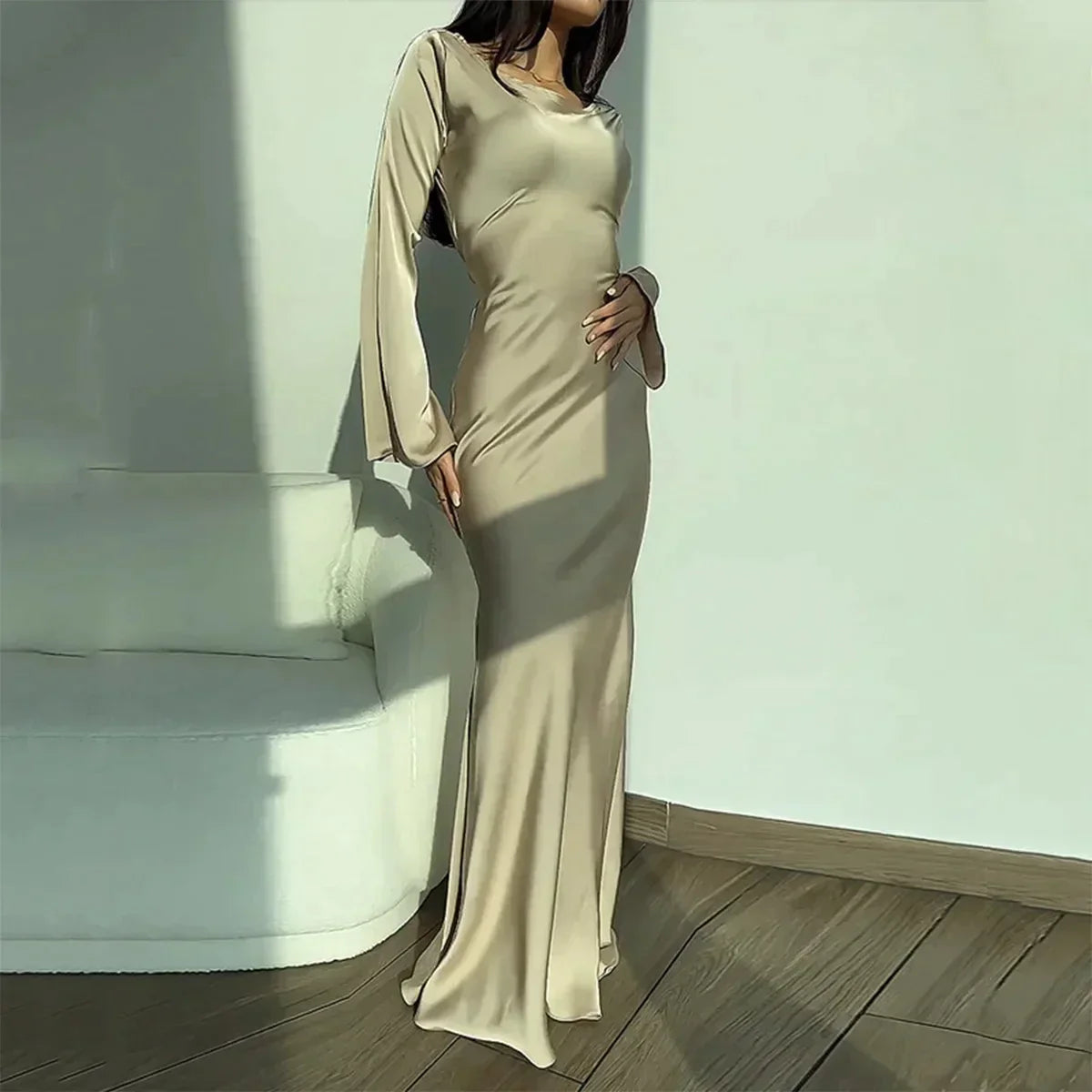 Harriet - Elegante vestido de manga larg