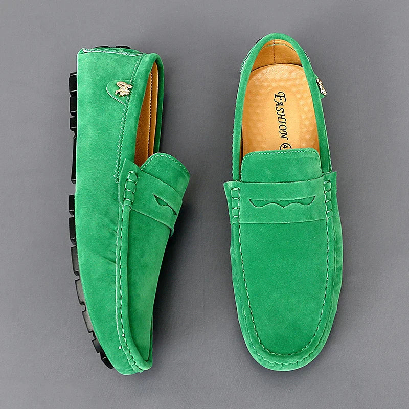 Walter - Zapatos bajos de ante antideslizantes