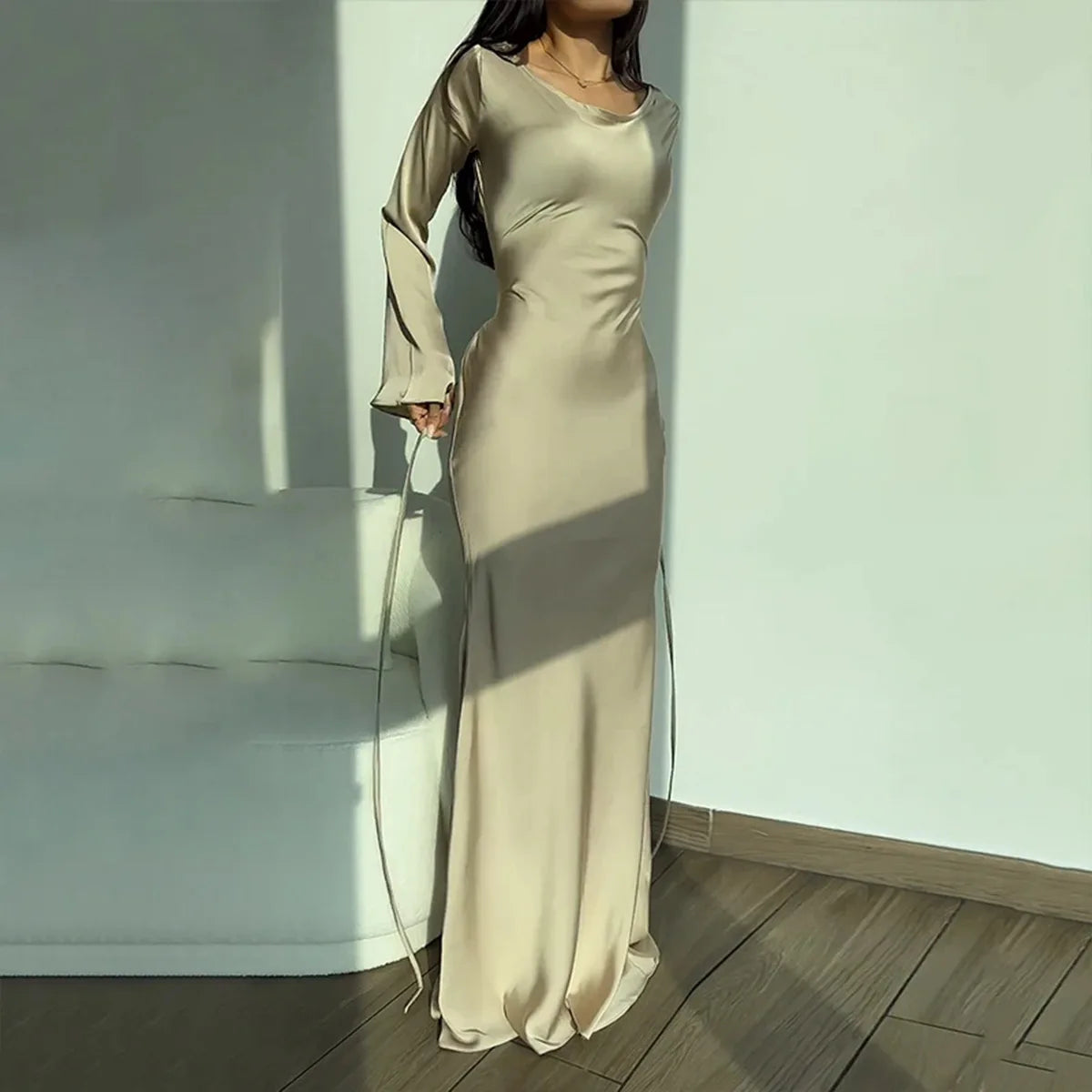 Harriet - Elegante vestido de manga larg
