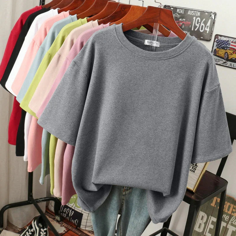 Rhoswen – Camiseta oversize de algodón