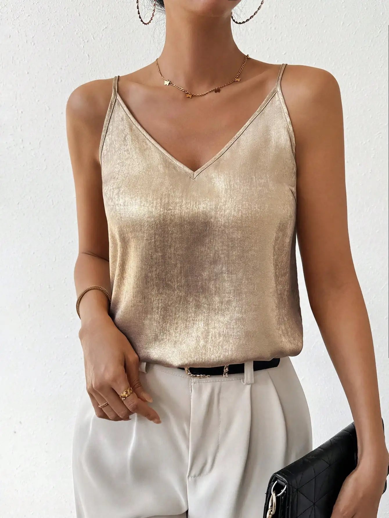 Aurora - Top de mujer con cuello en V