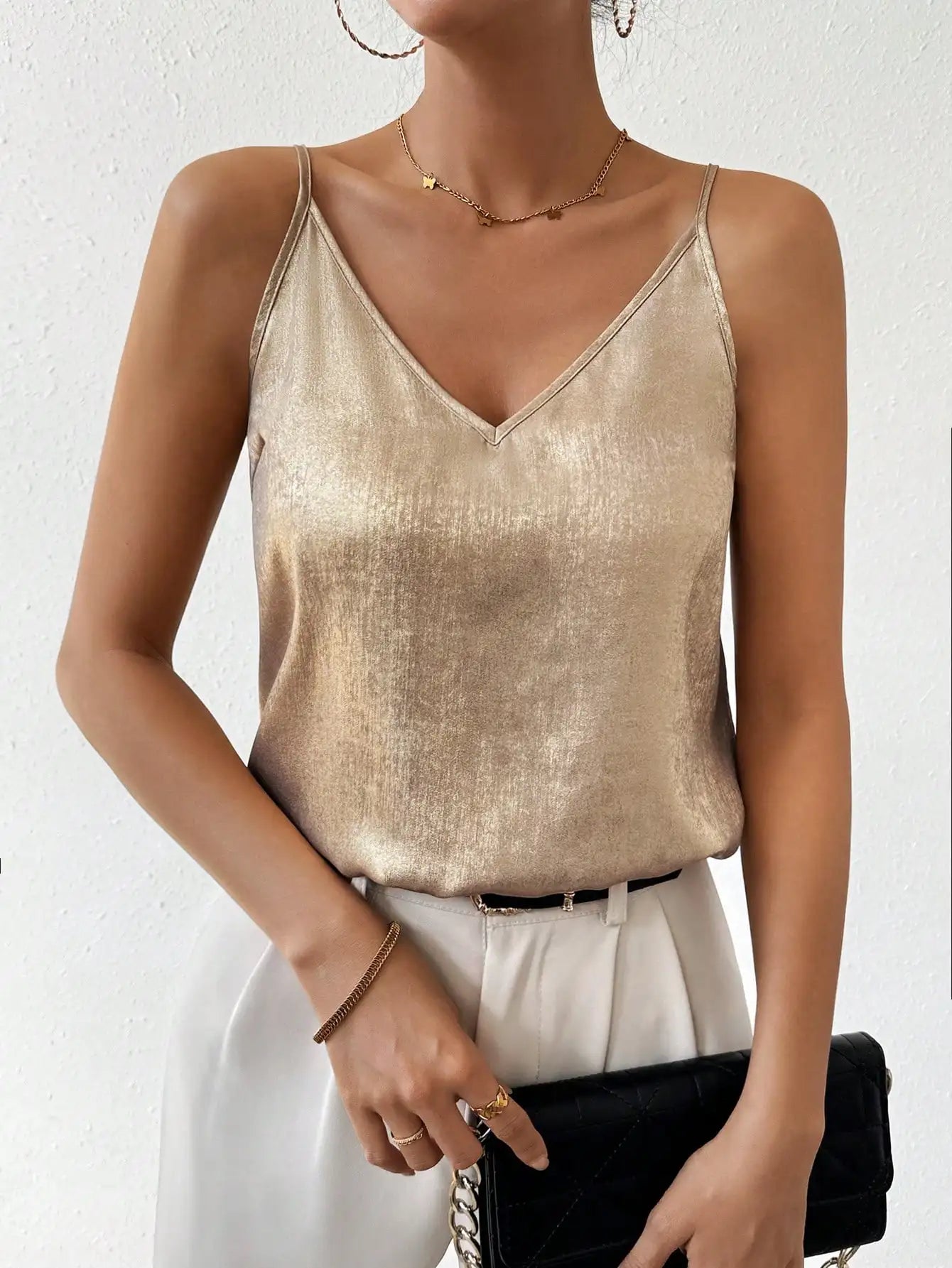 Aurora - Top de mujer con cuello en V