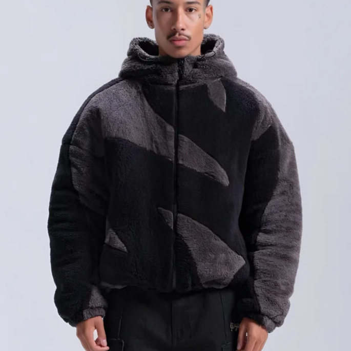 Anton - Cálida chaqueta de lana con cremallera