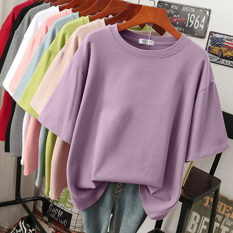 Rhoswen – Camiseta oversize de algodón