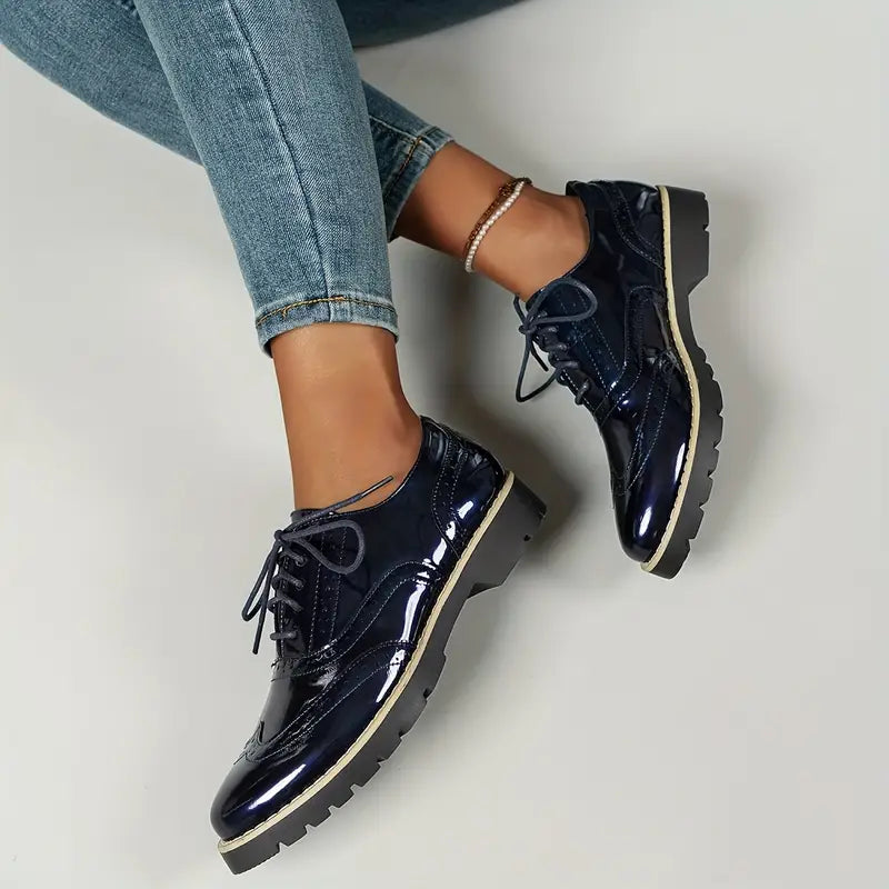Ninette – Zapatos de piel brillante
