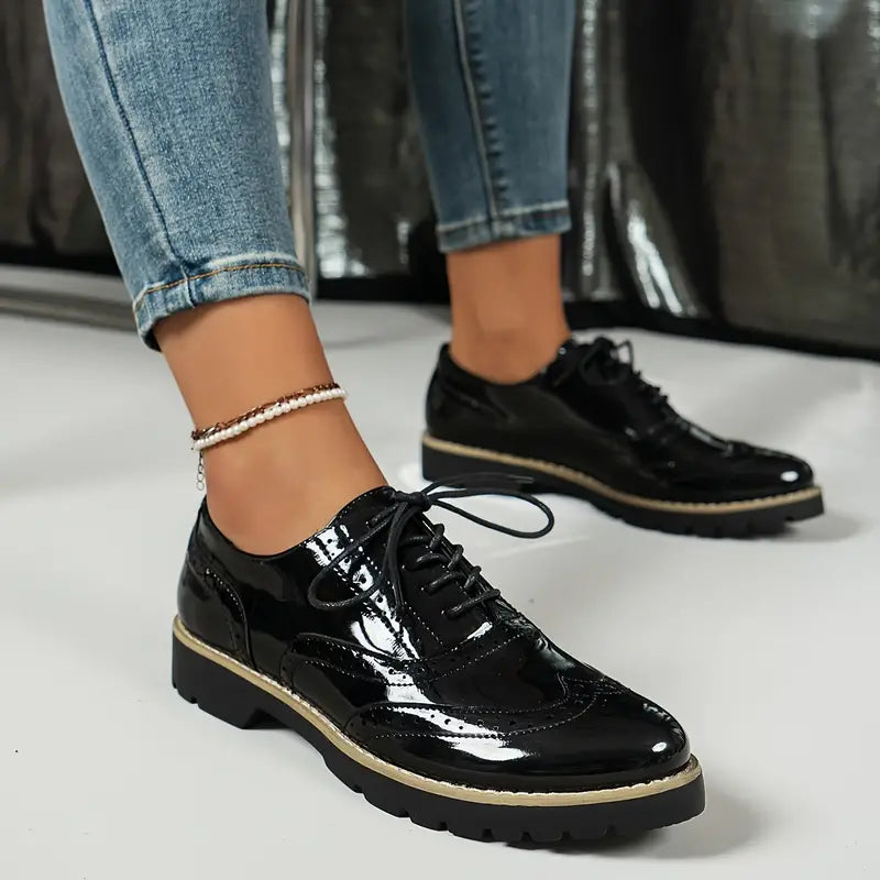 Ninette – Zapatos de piel brillante