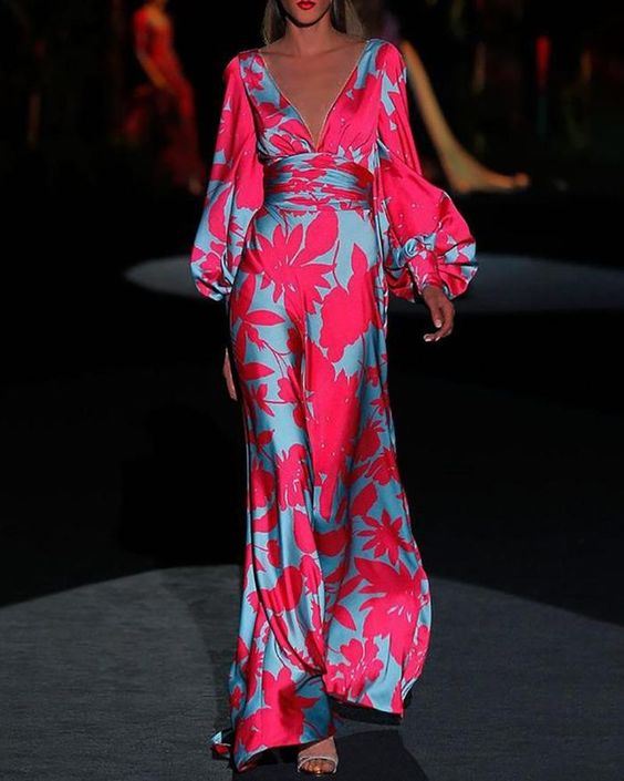 Brenda - Vestido de moda con escote en