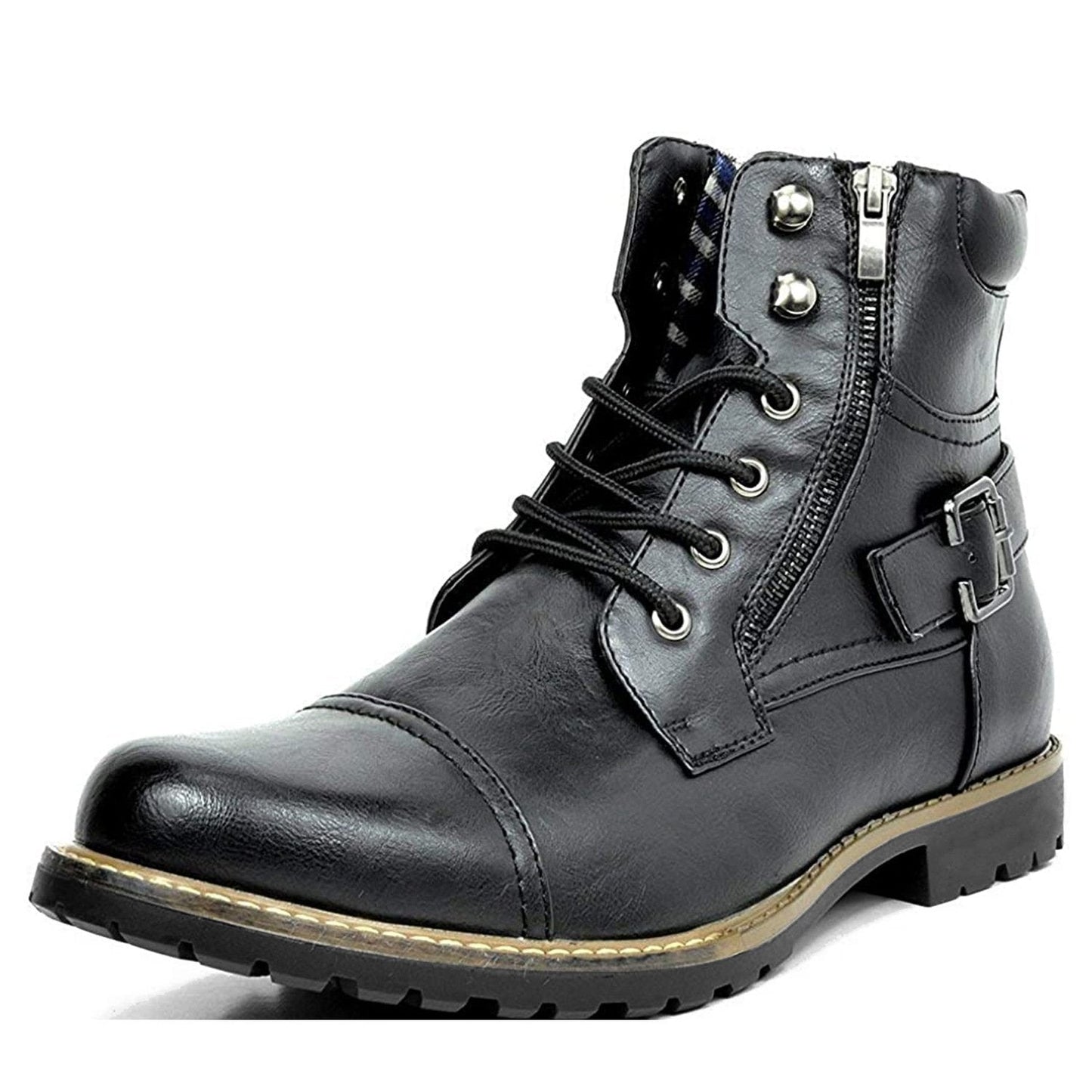 Botas de moto de cuero auténtico - Rhion