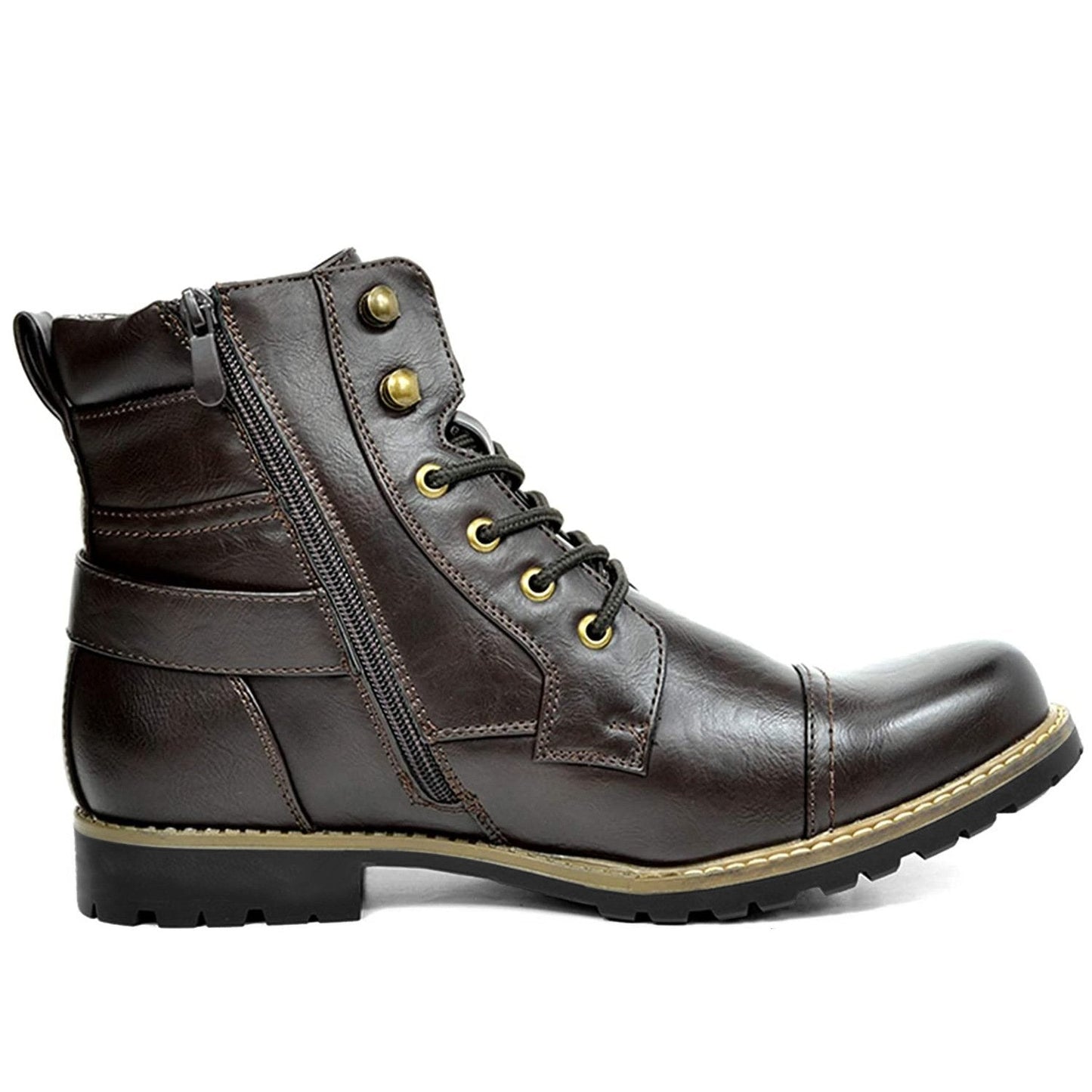 Botas de moto de cuero auténtico - Rhion
