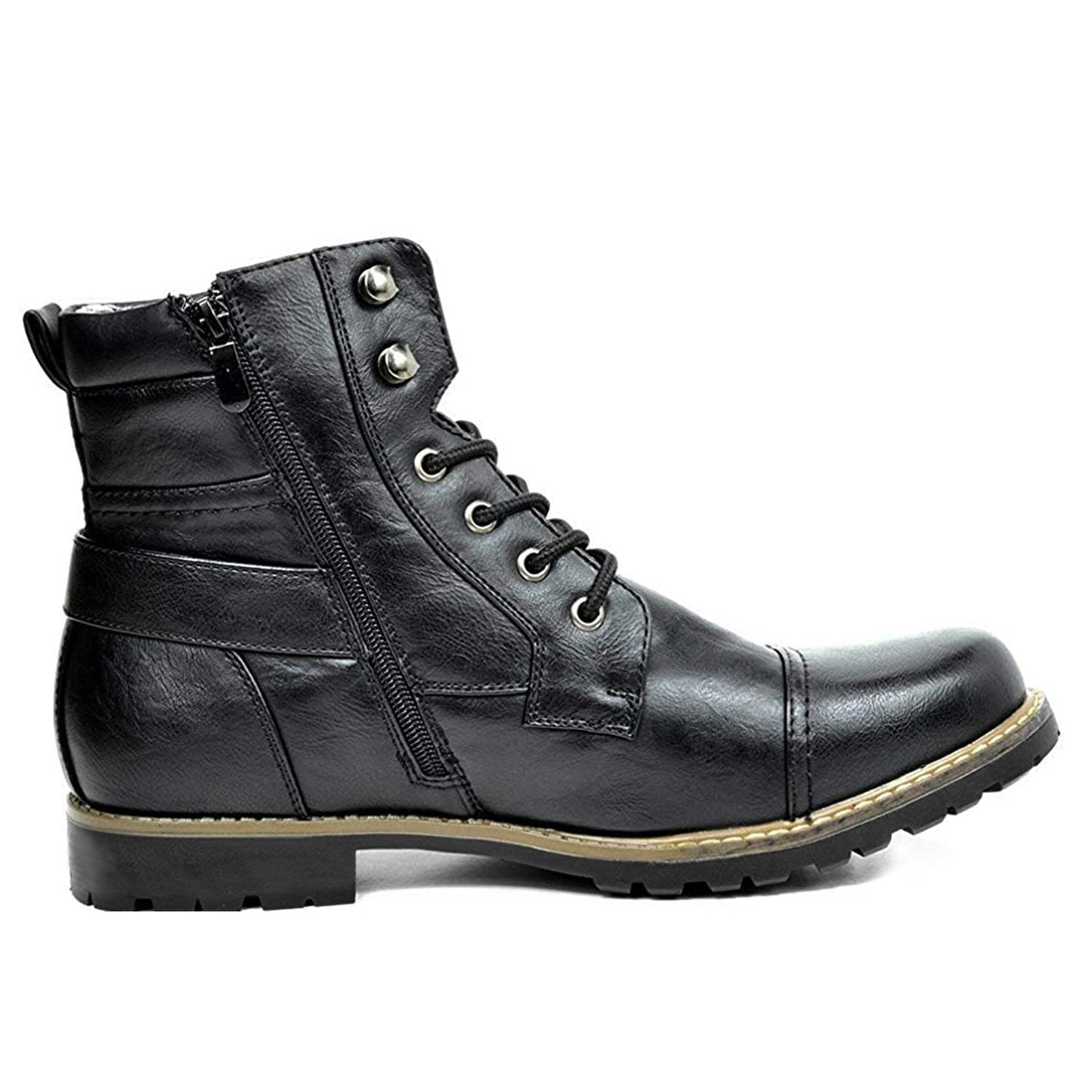 Botas de moto de cuero auténtico - Rhion