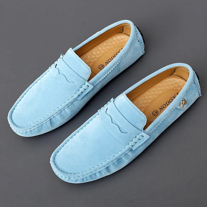 Walter - Zapatos bajos de ante antideslizantes
