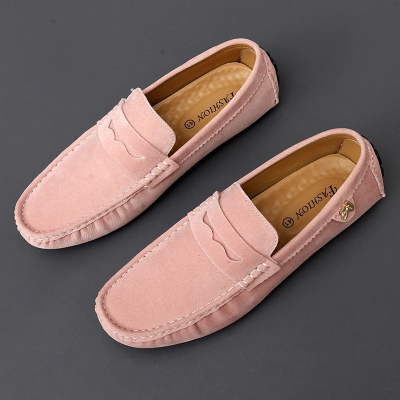 Walter - Zapatos bajos de ante antideslizantes