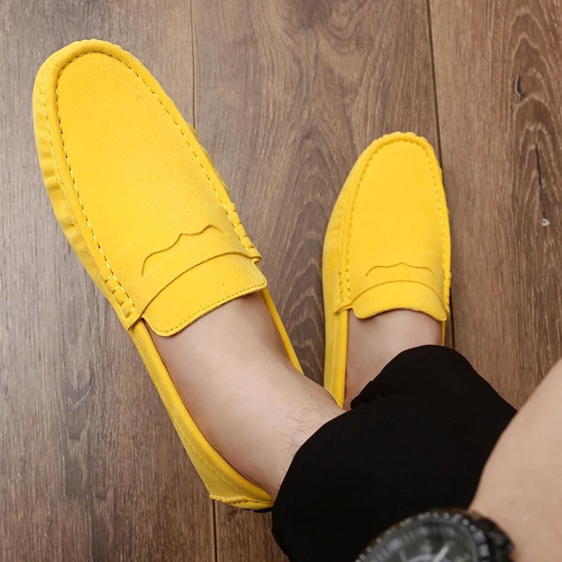 Walter - Zapatos bajos de ante antideslizantes