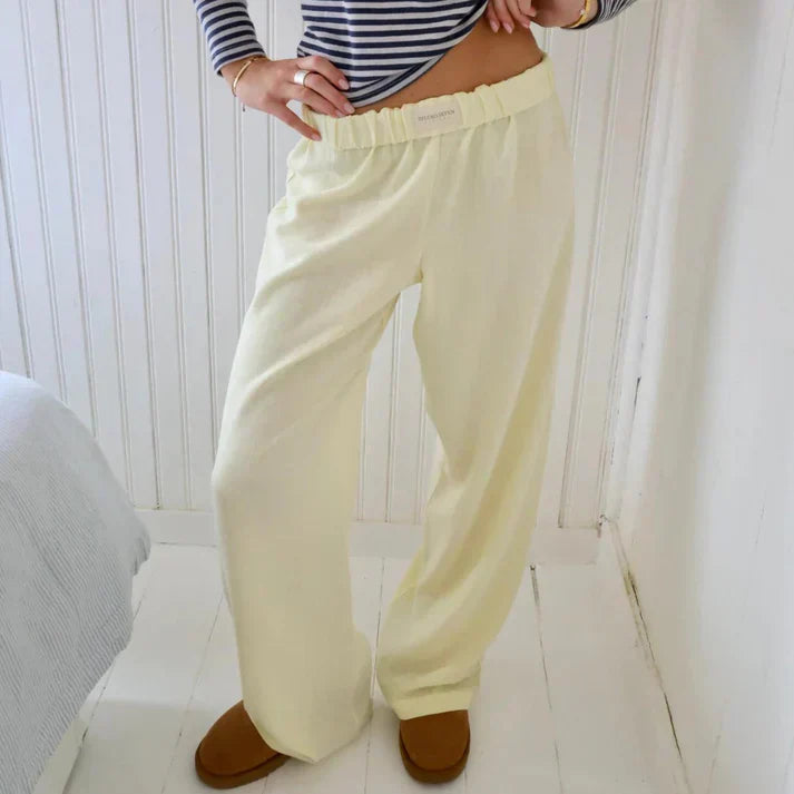 Samantha - Pantalones de lin