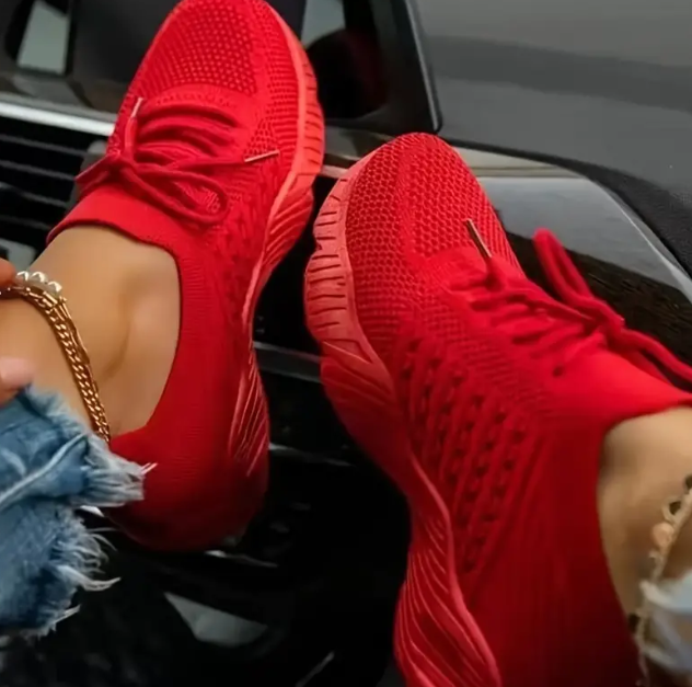 Priscilla - Zapatillas ortopédicas de malla para muje