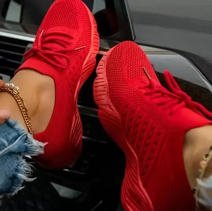 Priscilla - Zapatillas ortopédicas de malla para muje
