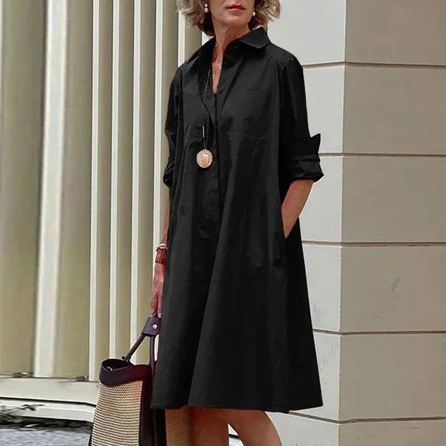 ALLISON - Vestido vintage de manga larga