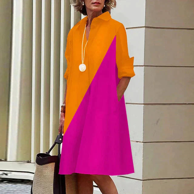 ALLISON - Vestido vintage de manga larga
