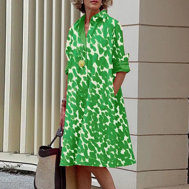 ALLISON - Vestido vintage de manga larga