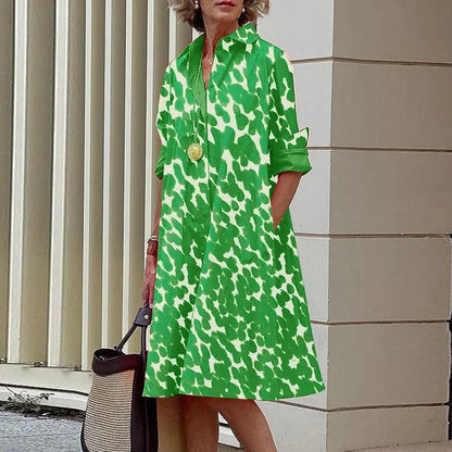 ALLISON - Vestido vintage de manga larga