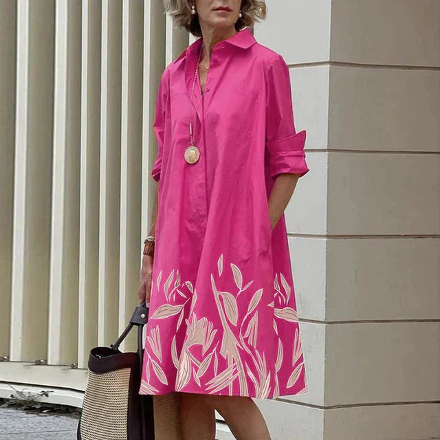ALLISON - Vestido vintage de manga larga