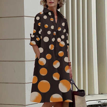 ALLISON - Vestido vintage de manga larga