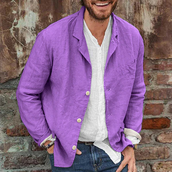 JORDI - Chaqueta de algodón y lin