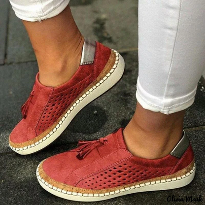 Mocasines con borlas: elegantes mocasines informales con tacón bajo