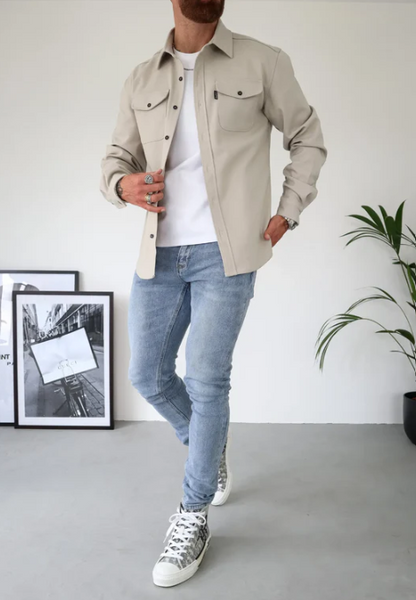 Gabriel - Chaqueta camisera con tapeta de botones