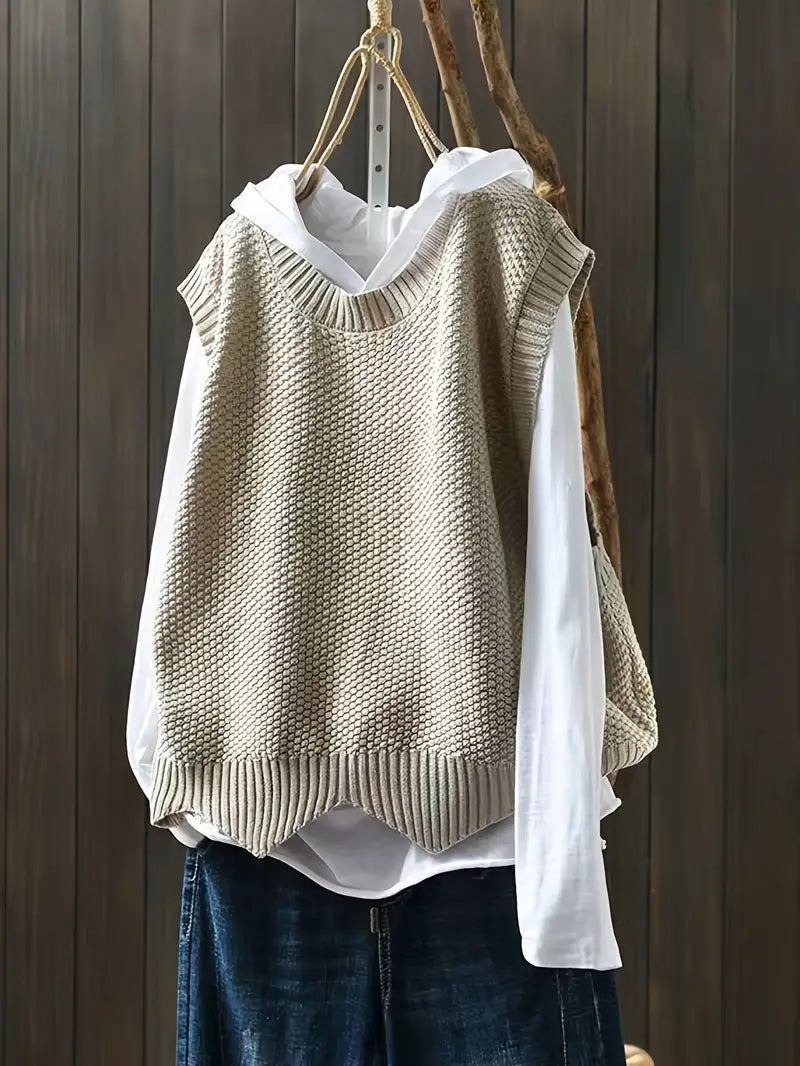 Mia – jersey con cuello redondo