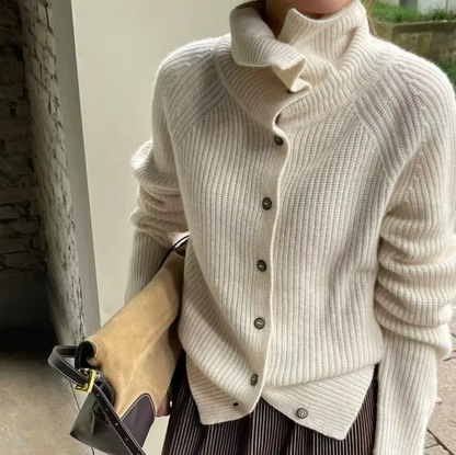 Heike – Jersey de cuello alto de lana y cachemira