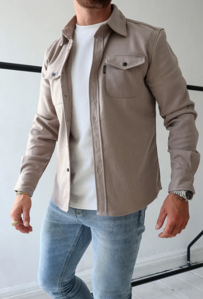 Gabriel - Chaqueta camisera con tapeta de botones