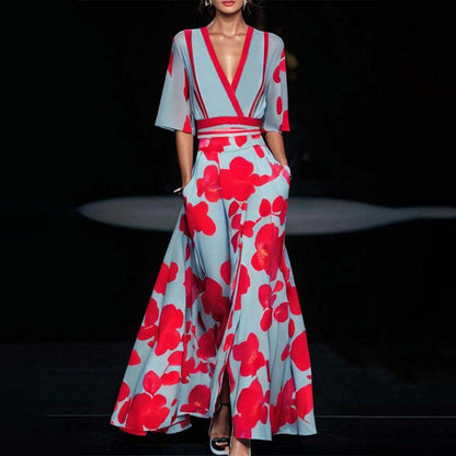 Elegante vestido con mangas